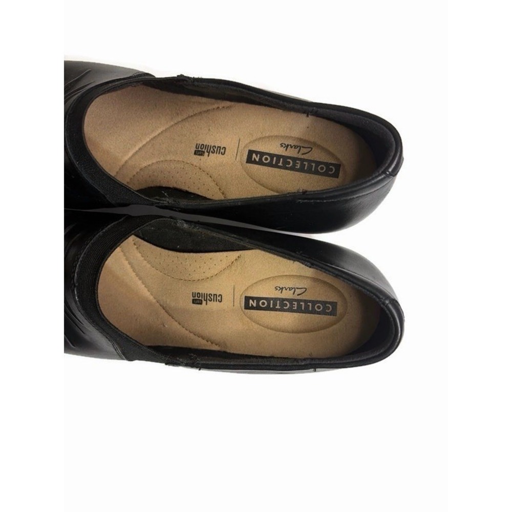 Clarks Collection" Channing Ann" black slip on loafer womens size 11 26130696 - Picture 6 of 8